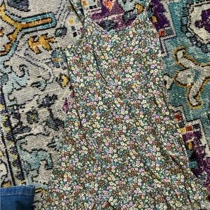 Old Navy Green Floral Dress